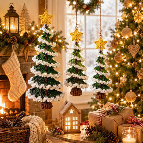 Modèle PDF de girouette au crochet en spirale, décoration à suspendre pour sapin de Noël, décoration intérieure au crochet, téléchargement instantané